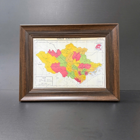 Khung bản đồ đẹp vân gỗ S902