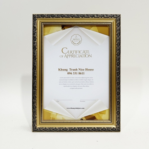 Khung Bằng Khen Gỗ 1017A