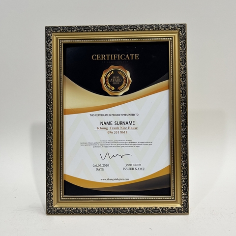 Khung Bằng Khen Gỗ Sk7A