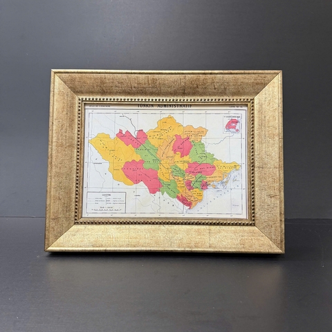 Khung Bản Đồ Vàng Xước T600