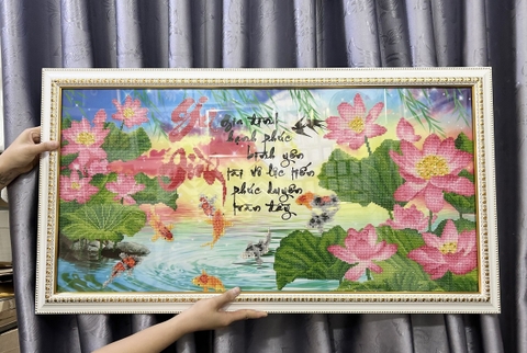 Khung Tranh Thêu Gia Đình MN
