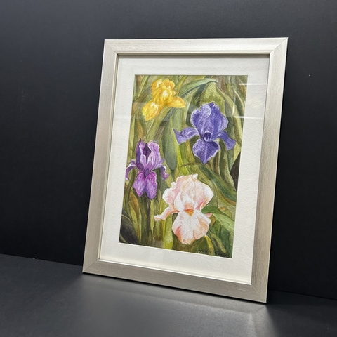 Khung Tranh Viền Bạc Bo Trắng F2B