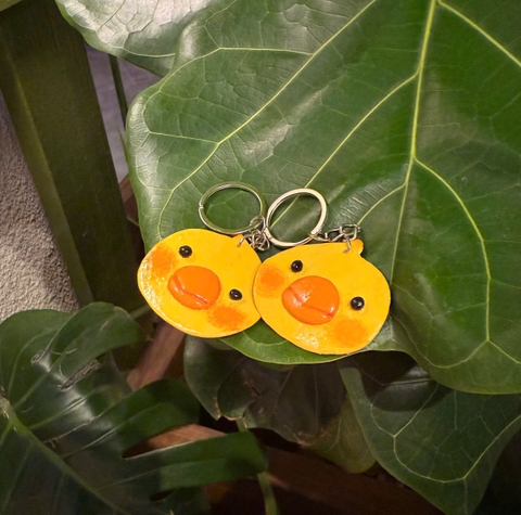 Móc khoá gà con handmade