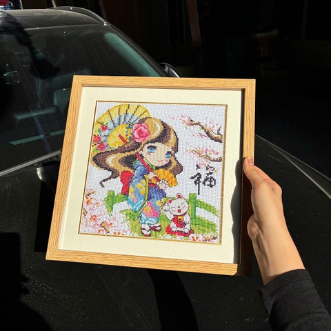 KHUNG VIỀN BO GIẤY XINH XẮN F1GN01