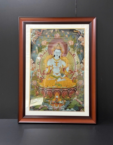 Khung tranh Mandala S902 bo trắng