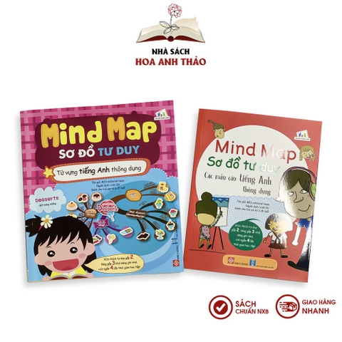 Sách - Sơ đồ tư duy Mind Map từ vựng và mẫu câu tiếng anh thông dụng