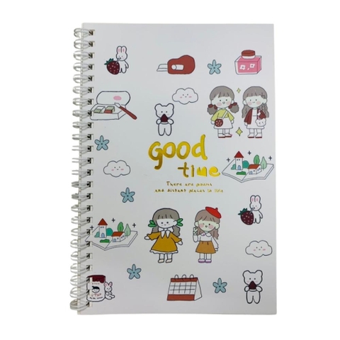 Sổ Tay A5 Hình Cô Gái Dễ Thương - 80 Trang Depai