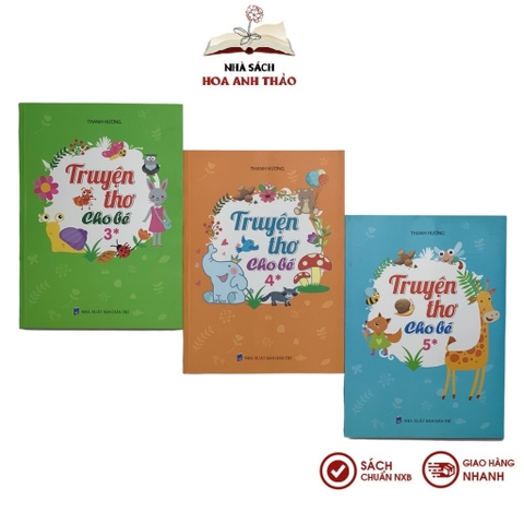 Sách Tuyển Tập Truyện Thơ Cho Bé 3-5 Tuổi (3 tập lẻ tùy chọn)