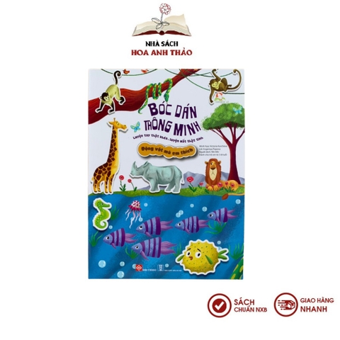 Sách Bóc dán thông minh: Luyện tay thật khéo, luyện mắt thật tinh nhiều chủ đề