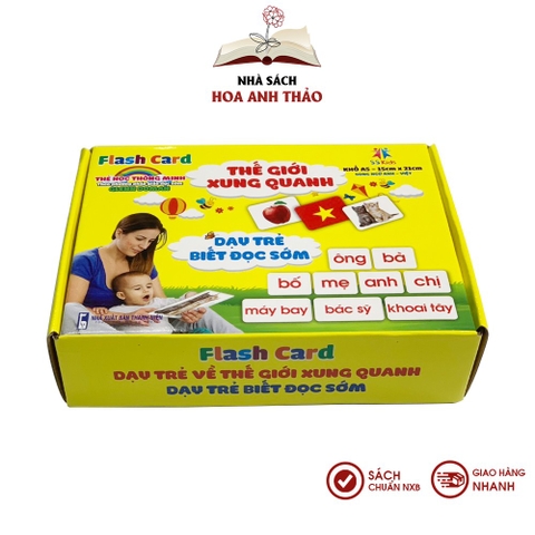 Bộ thẻ thông minh Flashcard Thế giới xung quanh Việt Hà phương pháp Glenn Doman