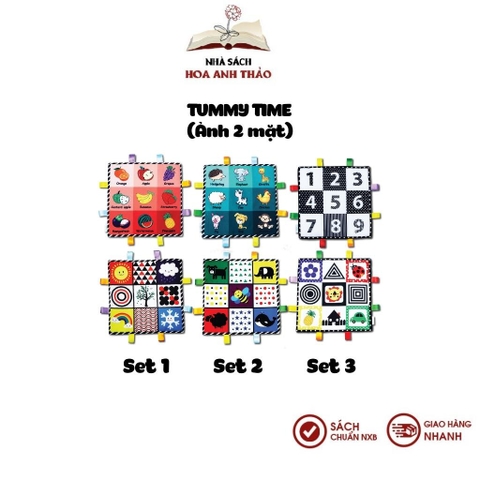 Tranh vải Tummy Time Lalala baby kích thích thị giác cho bé sơ sinh, phát triển não bộ