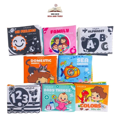 Sách vải cho bé sơ sinh 0 đến 12 tháng Lalala baby