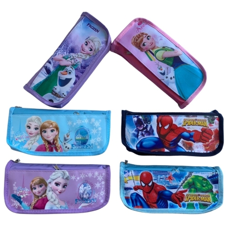 Túi đựng bút vải 02 ngăn học sinh Nam/nữ