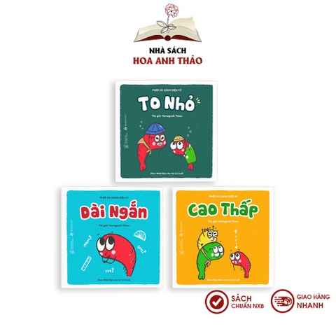 Sách Ehon Nhật Bản Phép so sánh diệu kỳ cho trẻ từ 2 tuổi (Combo 3 cuốn)