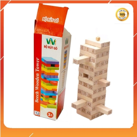 Rút gỗ số - rút gỗ màu 48 thanh cỡ to