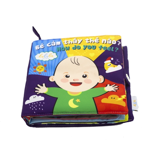 Sách vải Lalala baby song ngữ đa tương tác Bé cảm thấy thế nào?