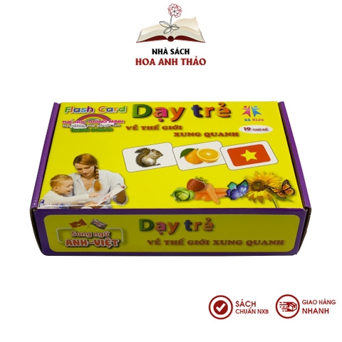 Flashcard Dạy trẻ về thế giới xung quanh Việt Hà song ngữ 19 chủ đề Glenn Doman từ 0-6 tuổi