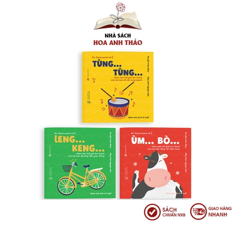Sách Ehon Nhật Bản Âm thanh quanh bé cho trẻ từ 06 tuổi (Combo 3 cuốn)