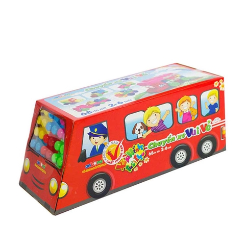 Đồ chơi Antona xếp hình lắp ghép Chuyến xe vui vẻ