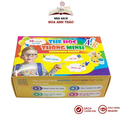 Bộ thẻ thông minh Flashcard Việt Hà 16 chủ đề song ngữ Việt Anh cho bé phương pháp Glenn Doman