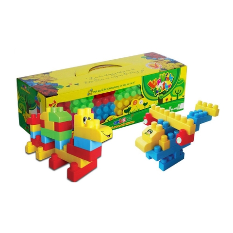 Đồ chơi Antona lắp ghép  xếp hình tuổi thơ 110 chi tiết cho trẻ từ 3 tuổi