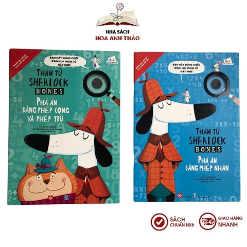 Sách - Thám tử Sherlock Bones - Phán án bằng phép cộng phép trừ và phép nhân phép chia