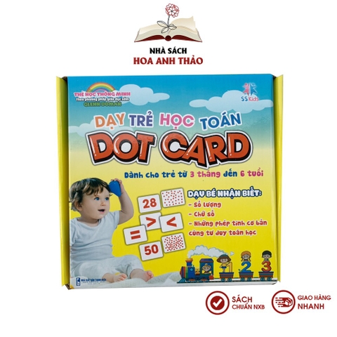 Bộ thẻ Flashcard Việt Hà dạy trẻ học toán Dot Card cho bé từ 3 tháng đến 6 tuổi