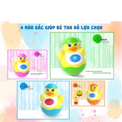 Đồ chơi lật đật hình vịt Antona có âm thanh và đèn thông minh
