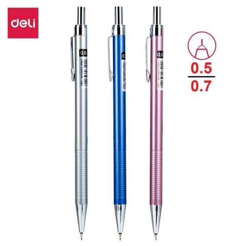 Bút chì kim bấm thân kim loại Deli cao cấp