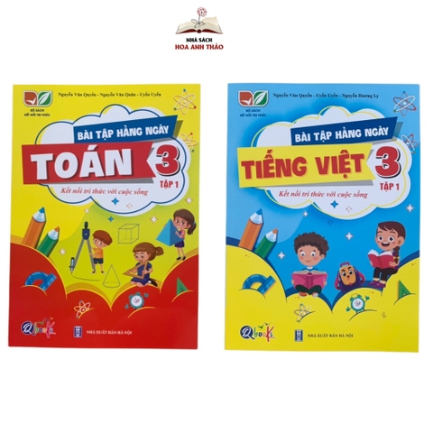 Sách - Combo Bài Tập Hằng Ngày Toán - Tiếng Việt Lớp 3 Tập 1 (Kết nối tri thức với cuộc sống)