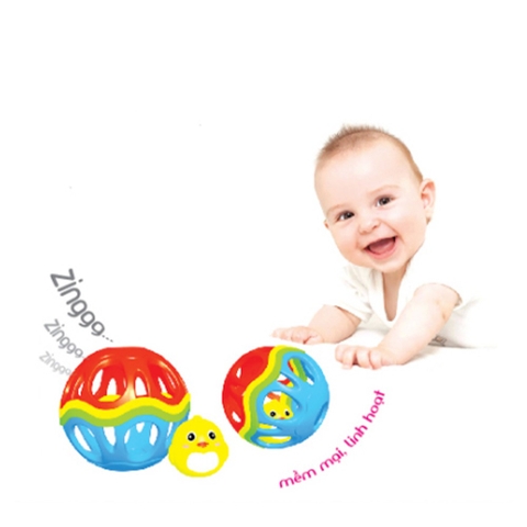 Đồ chơi bóng mềm gà con Chicken ball Antona xúc xắc âm thanh dạng hộp