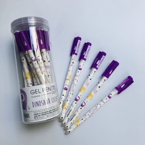 Bút Gel Xoá Được GP01 B-DI Dinosaur Classmate Ngòi 0.5mm - xanh,đen,tím