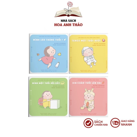 Sách Ehon Nhật Bản - Làm quen với cuộc sống cùng Tengu (Combo 4 cuốn)