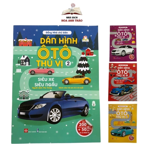 Sách - Dán hình ô tô thú vị