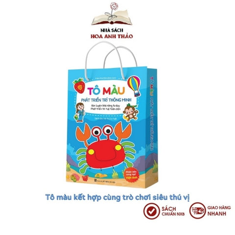 Sách - Tô màu bé tô màu song ngữ Anh Việt phát triển trí thông minh