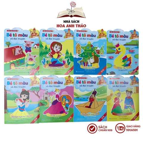 Sách - Bé tô màu và đọc truyện song ngữ Việt Anh