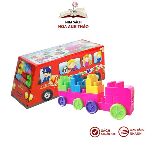 Đồ chơi Antona xếp hình lắp ghép Chuyến xe vui vẻ