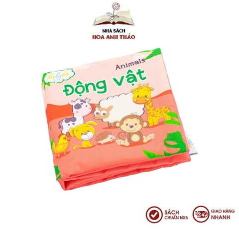 Sách vải Lalala baby, kích thích đa giác quan: My very first book, kích thước 15x15cm 12 trang