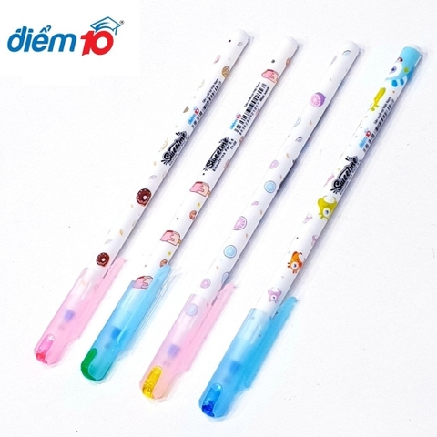 5 Bút bi xanh cute - Bút đùn Sweet Me Điểm 10 TP