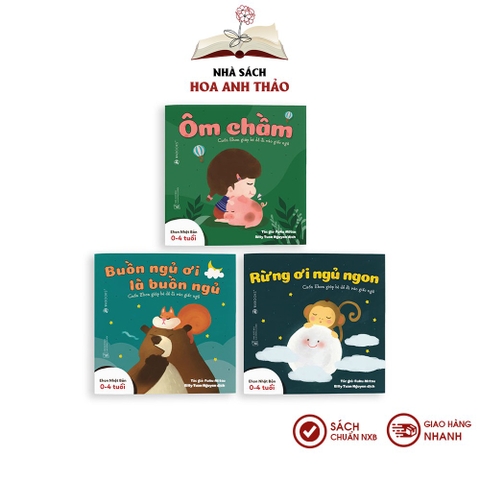 Sách Ehon Nhật Bản Buồn ngủ ơi là buồn ngủ cho trẻ từ 04 tuổi