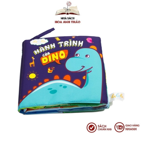 Sách vải Lalala baby đa tương tác Hành trình của Dino