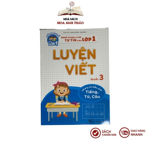 Sách - Luyện Viết Quyển 3 - Luyện Viết Tiếng Từ Câu Cho Bé ( 1 Cuốn)