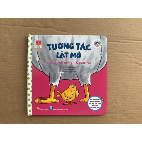 Sách - Tương tác lật mở - Các từ trái nghĩa - Opposites, dành cho trẻ 3-6 tuổi