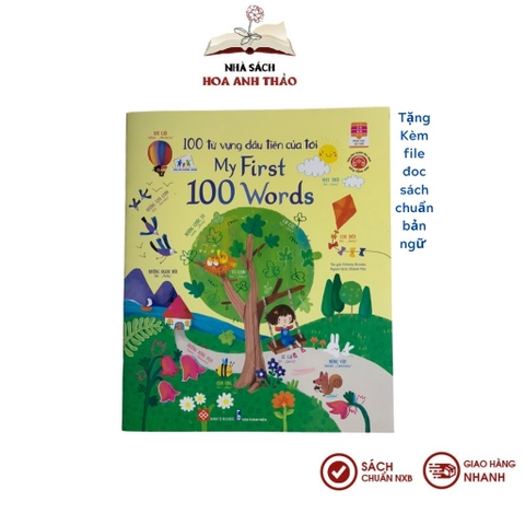 Sách Tiếng Anh Cho Bé 100 Từ Vựng Đầu Tiên Của Tôi (Tặng kèm file đọc)