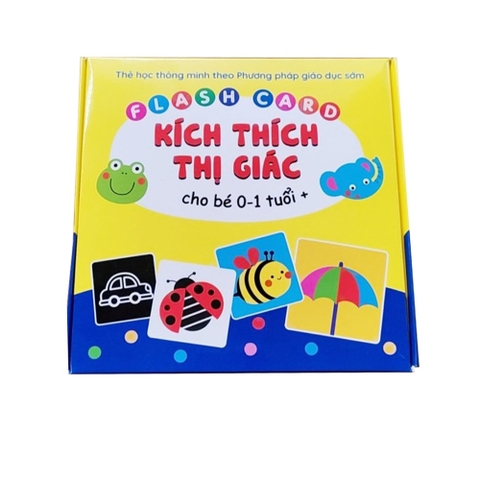 Thẻ Flash card kích thích thị giác cho bé từ 0-1 tuổi