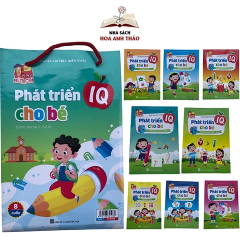 Sách - Tâp Tô Phát Triển IQ Dành Cho Bé 5-6 tuổi (Bộ 8 quyển)
