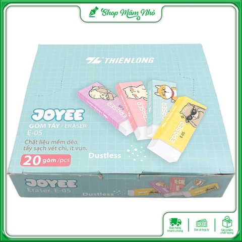 Gôm tẩy thiên long E-05 - Tẩy sạch mọi vết chì, an toàn cho bé