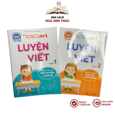 Combo 2 Sách - Luyện viết (Quyển 1 và quyển 2) hỗ trợ bé trong quá trình tập viết
