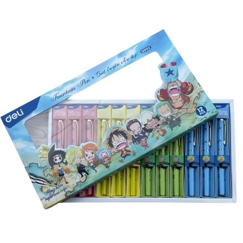 Bút Máy Kim Loại Deli Hoạ Tiết One Piece CQ892.