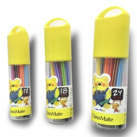 Bút Dạ Màu CLASSMATE Chất Liệu Cao Cấp, Ống 12/18/24 Chiếc CL-WC311/WC312/WC313
